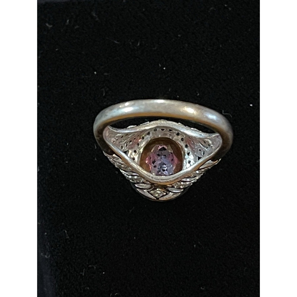 JTV BBJ 9.25 Sterling Silver Mystic Topaz Ring Size 5.25 - Picture 9 of 10